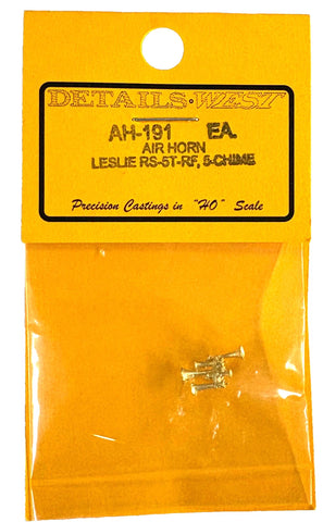 HO Scale Details West AH-191 Leslie RS-ST-RF, 5-Chime Air Horn
