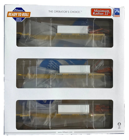 HO Scale Athearn 64019 TTX 361044 57' All Purpose 3 unit Spine Car
