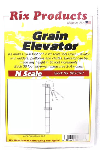 N Scale Rix Products 628-0707 Guthrie Grain Elevator Kit