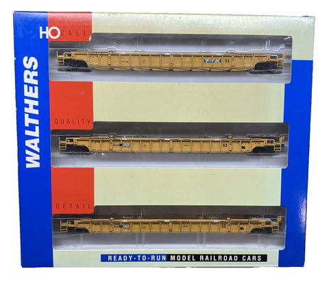 HO Walthers Gold Line 932-3942 DTTX 620630 53' NSC 3-Unit Drawbar Well Car Set
