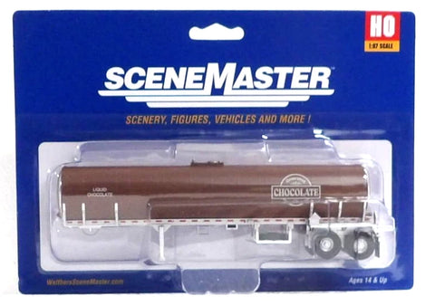 HO Scale Walthers SceneMaster 949-12355 Gourmet Chocolate Co. Food Tank Trailer