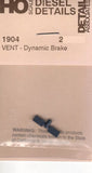 HO Scale Detail Associates 1904 Vent - Dynamic Brake Pkg (2)