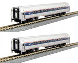 N Scale Kato 106-8002 Amtrak Amfleet I Phase VI Coach Two Car Set A
