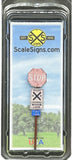 HO Scale ScaleSigns.com 2002c Weathered Private Railroad Crossing Sign (2) pcs