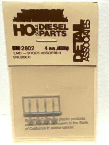 HO Scale Detail Associates 2802 EMD Style Shock Absorber/Snubber pkg(4)