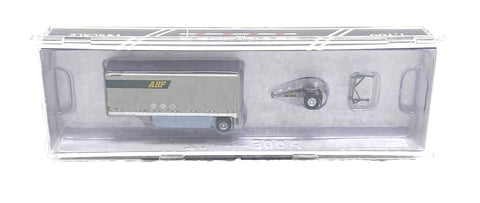 N Scale Trainworx 42893-06 ABF 28' Pup Van Trailer with Converter Dolly