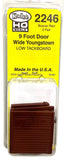 HO Scale Kadee 2246 9' Wide Youngstown Boxcar Red Doors Low Tack Board (2) pr