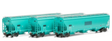 HO Scale Athearn G97154 Interstate Commodities INTX Trinity 3-Bay Covered Hopper Set #2