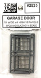 N Scale Tichy Train Group 2535 12-Pannel Large Garage Door (4) pcs