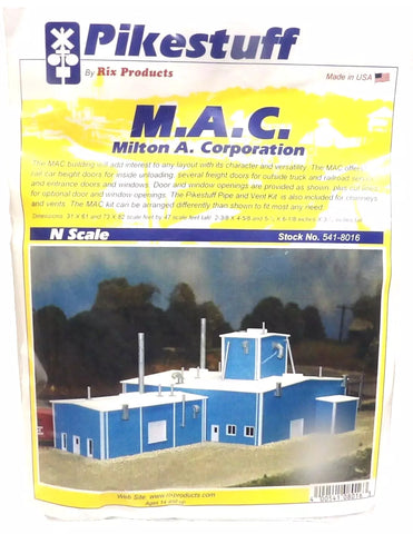 N Scale Pikestuff 541-8016 Blue 80 x 130' MAC Milton A. Corporation Building Kit