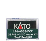 N Scale Kato 176-6038-DCC Amtrak 160 P42 Phase III Pepsi Can w/DCC
