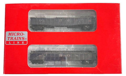 N Scale Micro Trains 983 05 069 Baltimore & Ohio B&O Covered Gondola 2-Pack