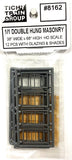 HO Scale Tichy Train Group 8162 1/1 Double-Hung 38 x 68" Masonry Window pkg (12)