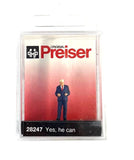 HO Scale Preiser Kg 28247 "Yes He Can" Donald Trump Figure