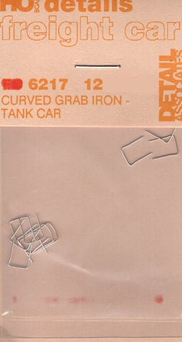 HO Scale Detail Associates 6217 Curved Grab Iron - Tank Car 12 Pkg