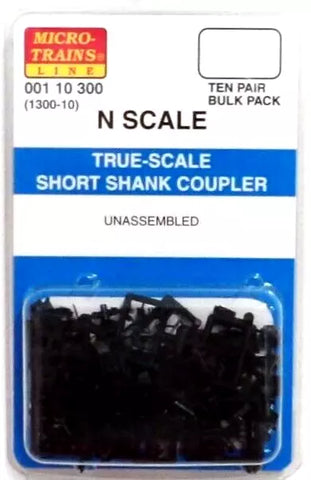 N Scale Micro Trains 110300 Unassembled True-Scale Short Shank Coupler pkg (20)