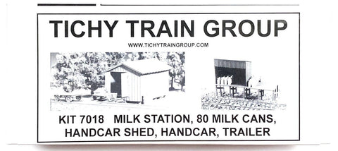 HO Scale Tichy Train Group 7018 Wayside Structures Handcar Shed/Milk Station Kit