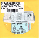 HO Scale Tichy Train 10473 GN Great Northern Aluminum Box 1944 Decal Set