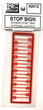 N Scale Tichy Train Group 2612 Modern Red Stop Signs pkg (18)