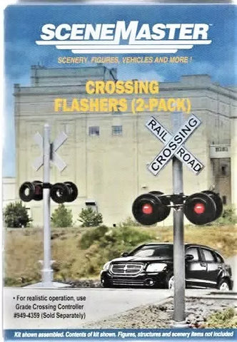 HO Scale Walthers Scene Master 949-4333 Working Grade Crossing Flasher Signals