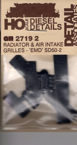 HO Scale Detail Associates 2719 Radiator & Air Intake Grilles - EMD SD ...