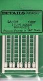 HO Scale Details West LA-1008 1 Set 7 Rung Ladder w/Brackets
