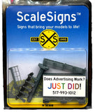 N Scale ScaleSigns.com 16004 Tri-Post Highway Billboard Kit