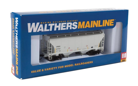 HO Scale Walthers MainLine 910-7531 CRDX #21757 39' Trinity 2-Bay Covered Hopper