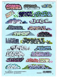 HO Scale Fusion Graphics 111-87 Graffiti Decal Set #11