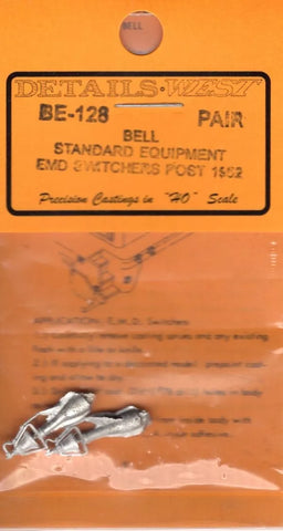 HO Scale Details West BE-128 Bell Standard Equipment EMD Switchers Post 1952