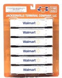 N Scale Jacksonville Terminal 537144 Walmart 53' Corrugated Container Set #1 (6)