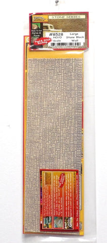 HO/O Scale Chooch 214-8528 Large Block Wall Flexible Sheet
