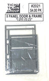 O Scale Tichy Train Group 2021 30 x 80" 5-Panel Door & Frame pkg (3)