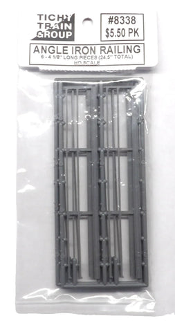 HO Scale Tichy Train Group 8338 Angle Iron Ore Dock Railings 24-1/2"