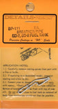 HO Scale Details West BP-111 Breather Pipe SD-7, SD-9 Fuel Tank