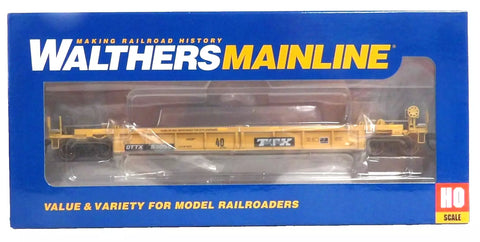 HO Scale Walthers MainLine 910-8420 Black & White TTX logo TTX DTTX 53055 Thrall Rebuilt 40' Well Car