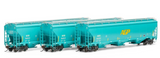 HO Athearn G97149 Joseph Transportation DJTX Trinity 3-Bay Covered Hopper Set #1