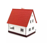N Scale Rock Island Hobby 43107 Pre-Built White w/Red Roof Bungalow House