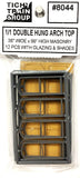 HO Scale Tichy Train Group 8044 Arch Top Double-Hung Masonry Windows pkg (12)