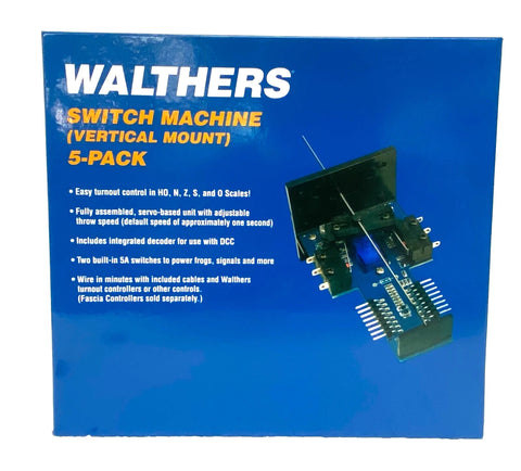 Walthers Layout Control System 942-501 Vertical Mount Switch Machine 5-Pack