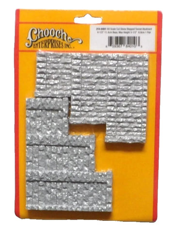 HO Scale Chooch 8401 Cut Stone Stepped Tunnel Abutment pkg (2)