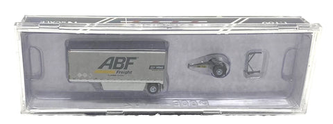 N Scale Trainworx 42893-07 ABF Freight 28' Pup Van Trailer with Converter Dolly