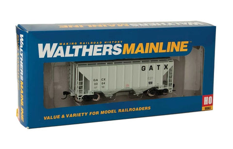 HO Scale Walthers MainLine 910-7964 GATX #3304 37' Trinity 2-Bay Covered Hopper