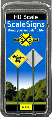 HO Scale ScaleSigns.com 2030Cv1 Speed Limit Slim 55-40 Sign (2) pcs (Copy)