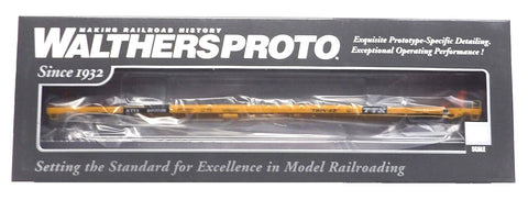 HO Walthers Proto 920-104216 TTX KTTX 960036 89' Bethlehem Flush-Deck Flatcar