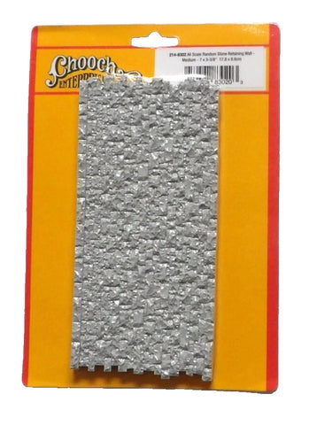 HO Scale Chooch 214-8302 Medium Random Stone Retaining Wall