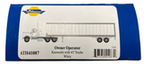 HO Scale Athearn 41087 White Kenworth Tractor & 45' Smooth Side Trailer