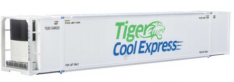 HO Scale Walthers SceneMaster 949-8708 Tiger Cool Express 53' Reefer Container