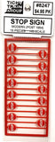 HO Scale Tichy Train Group 8247 Red Modern Stop Sign pkg (15)