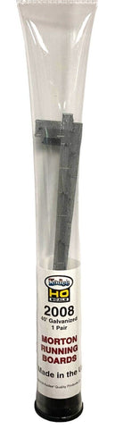 HO Scale Kadee #2008 40' Morton Boxcar Running Board Galvanized (2 pcs)
